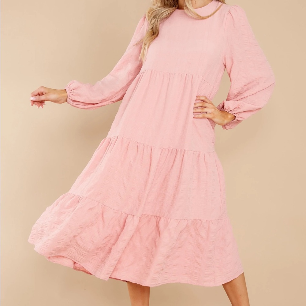 Just Admit It Light Blue Midi Dress from Red Dress Boutique